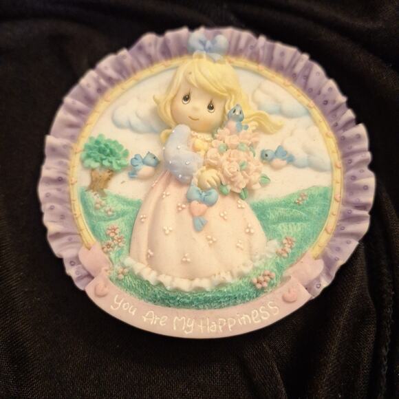 PRECIOUS MOMENTS You Are My Happiness Wall Plate 1996 - Picture 1 of 3
